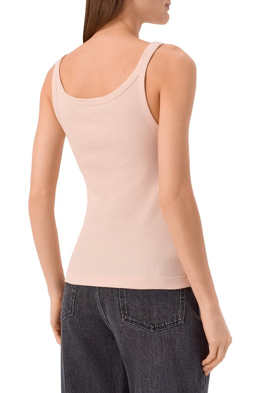 Хлопковая майка Dolce & Gabbana F8W45T/FU7AV Розовый  F8W45T/FU7AV Фото 4