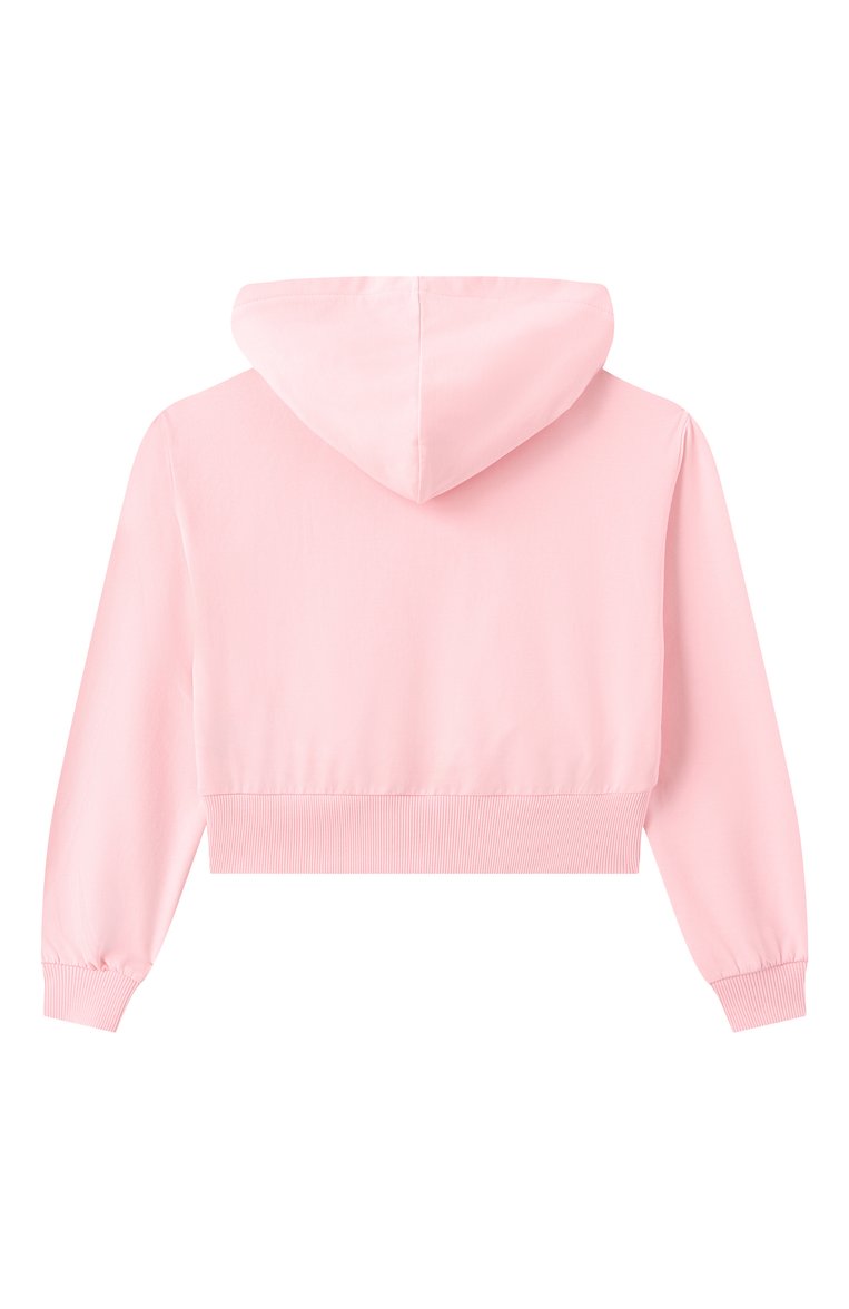Детская комплект из толстовки и брюк MOSCHINO светло-розового цвета, арт. HDK033/LDA00/10-14 | Фото 3 (Рукава: Длинные; Драгоценные камни: Проставлено; Материал сплава: Проставлено; Девочки Кросс-КТ: Костюмы-спорт; Тематический товар: Teddy Bear; Материал внешний: Хлопок; Ростовка одежда: 10 - 11 лет | 140 - 146см, 16 лет | 164 см, 12 лет | 152 см)