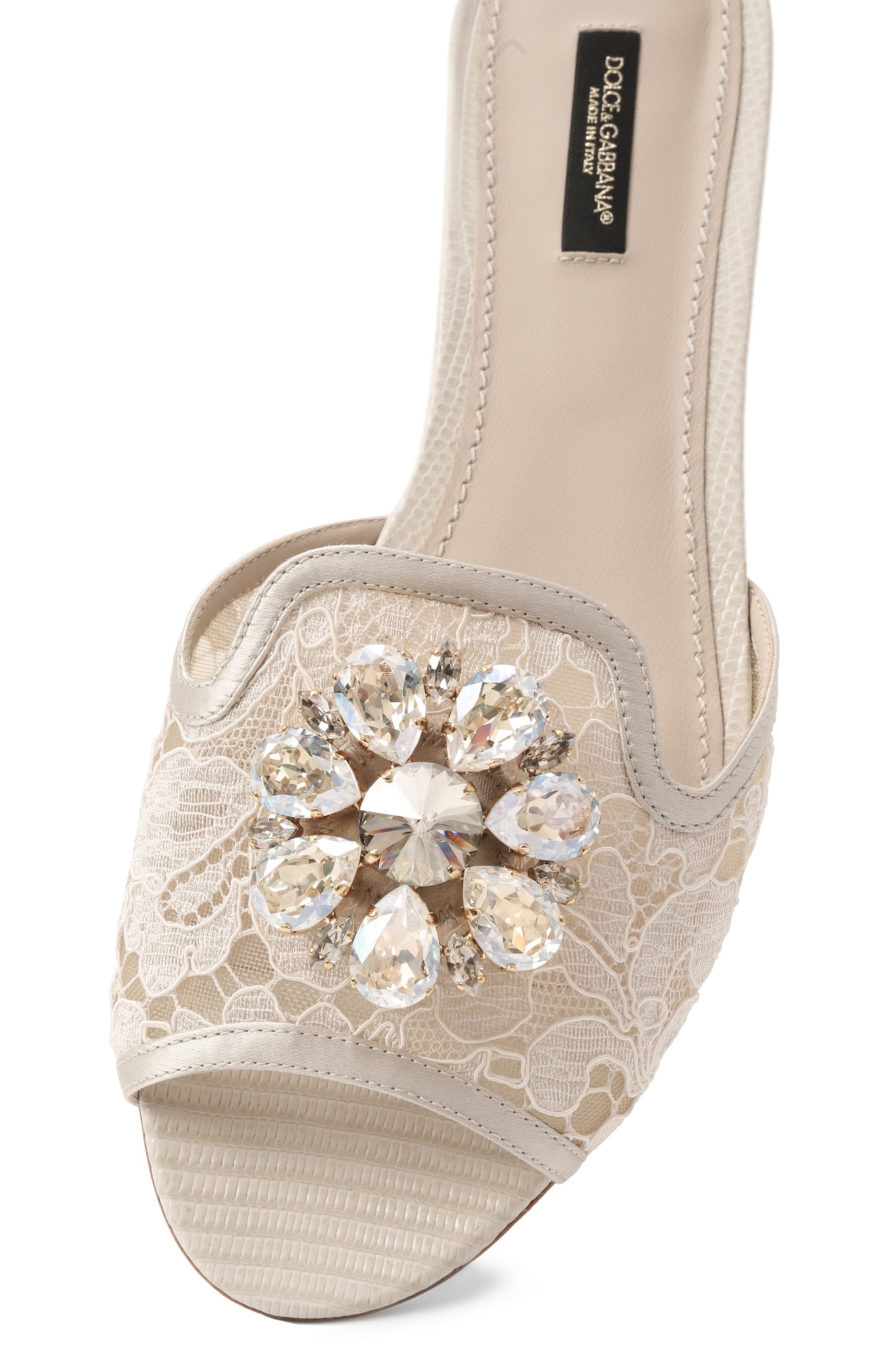 Текстильные шлепанцы rainbow bianca DOLCE & GABBANA, арт. CQ0023/AG667, фото 7