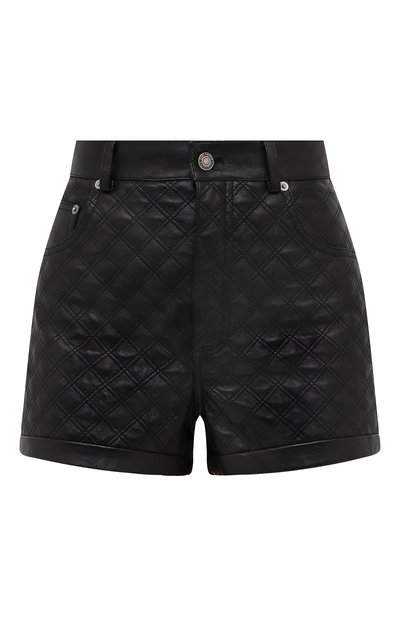 Женские кожаные шорты SAINT LAURENT, арт. 632344/YC2ZZ