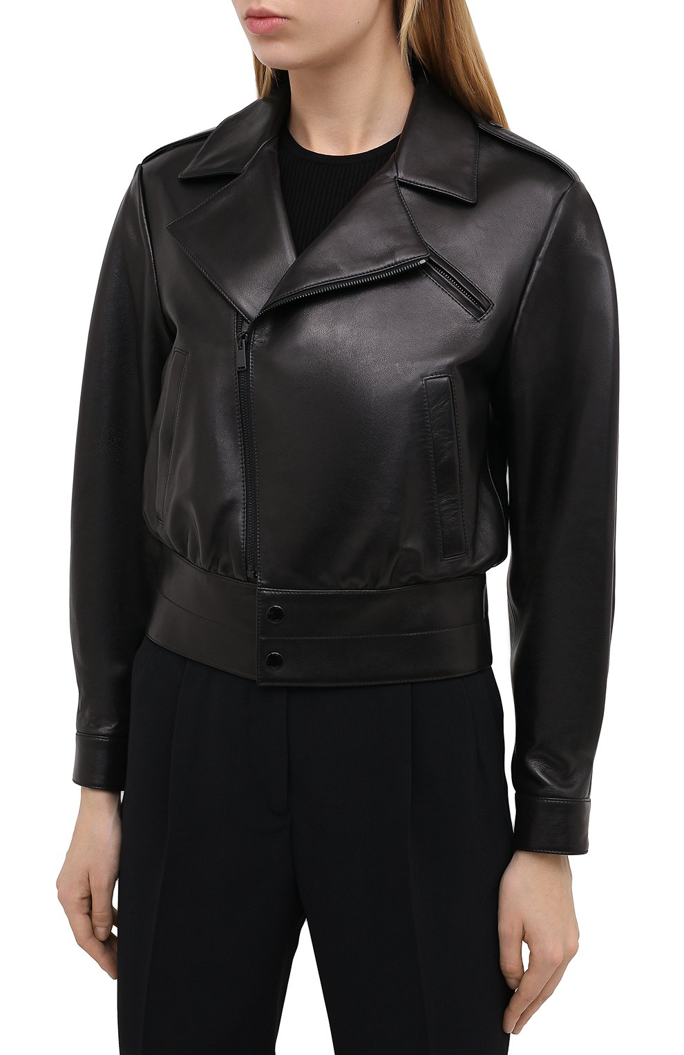 Кожаная куртка SAINT LAURENT, арт. 636922/YCDF2, фото 3