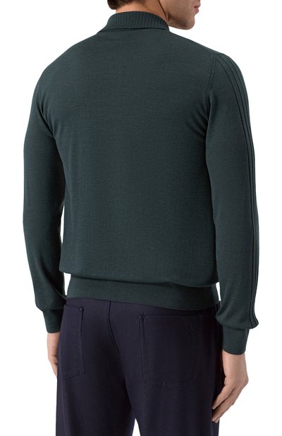 Поло из шерсти и шелка ZILLI, арт. KZP001M0230VZRD00, фото 4