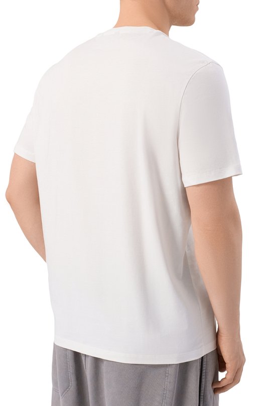 Хлопковая футболка 7 For All Mankind 7MR01237-WHT Белый  7MR01237-WHT Фото 4