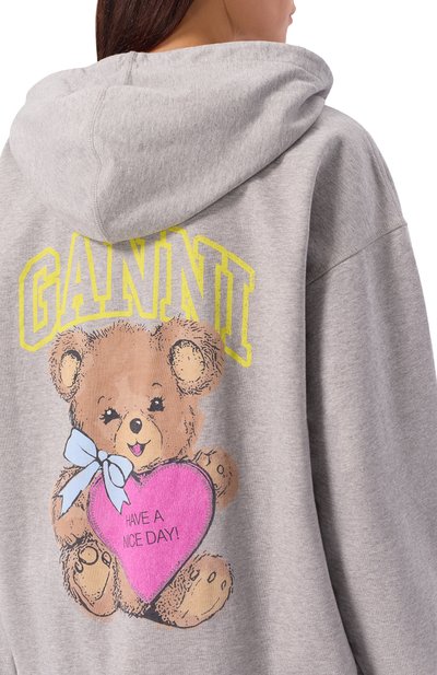 Хлопковая толстовка GANNI, арт. T4399, фото 5