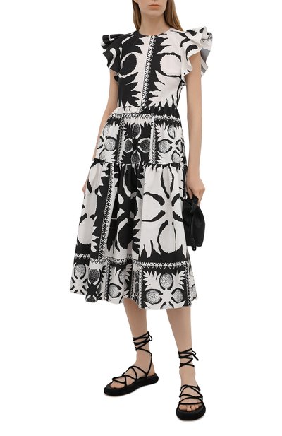Платье REDVALENTINO черно-белого цвета по цене 69950 руб., арт. VR0VAY90/5SA, фото 2 Платье REDVALENTINO, арт. VR0VAY90/5SA, фото 2