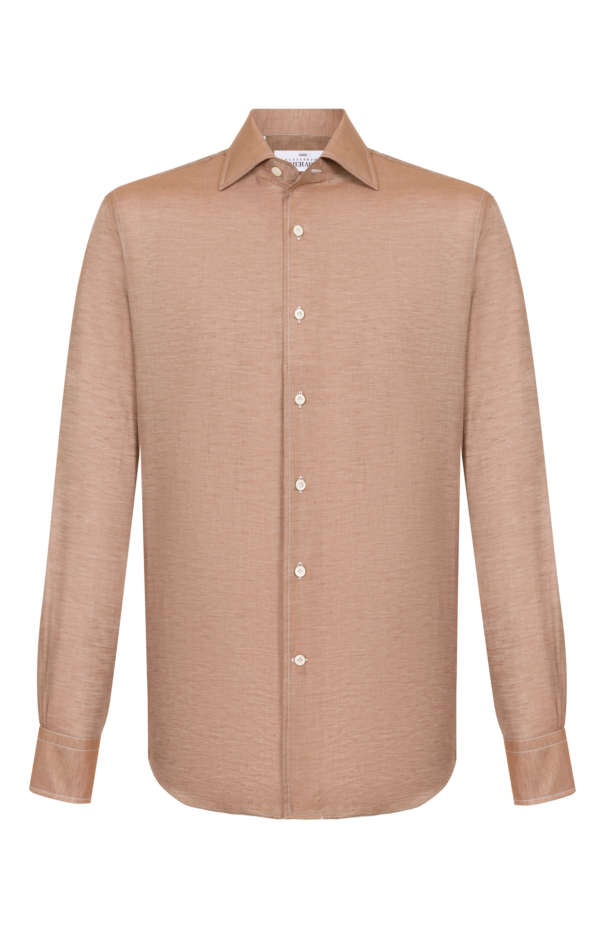 Рубашка из хлопка и льна ALESSANDRO GHERARDI, арт. D0UBLE/7670, фото 1