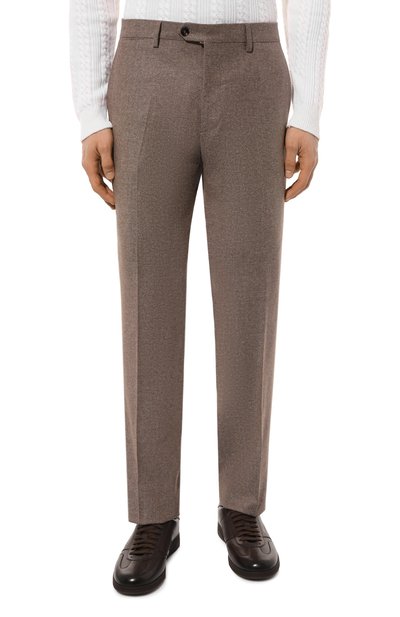 Брюки из шерсти и шелка BERWICH коричневого цвета по цене 39400 руб., арт. SC/1/ZG1436X, фото 3 Брюки из шерсти и шелка BERWICH, арт. SC/1/ZG1436X, фото 3