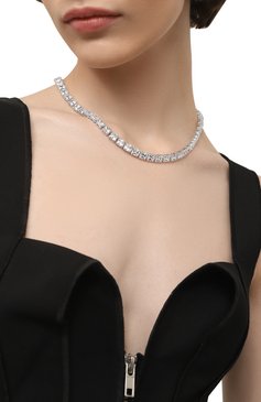 Женское колье millenia SWAROVSKI серебряного цвета, �арт. 5599153 | Фото 2 (Региональные ограничения белый список (Axapta Mercury): Не проставлено; Нос: Не проставлено; Материал: Металл)