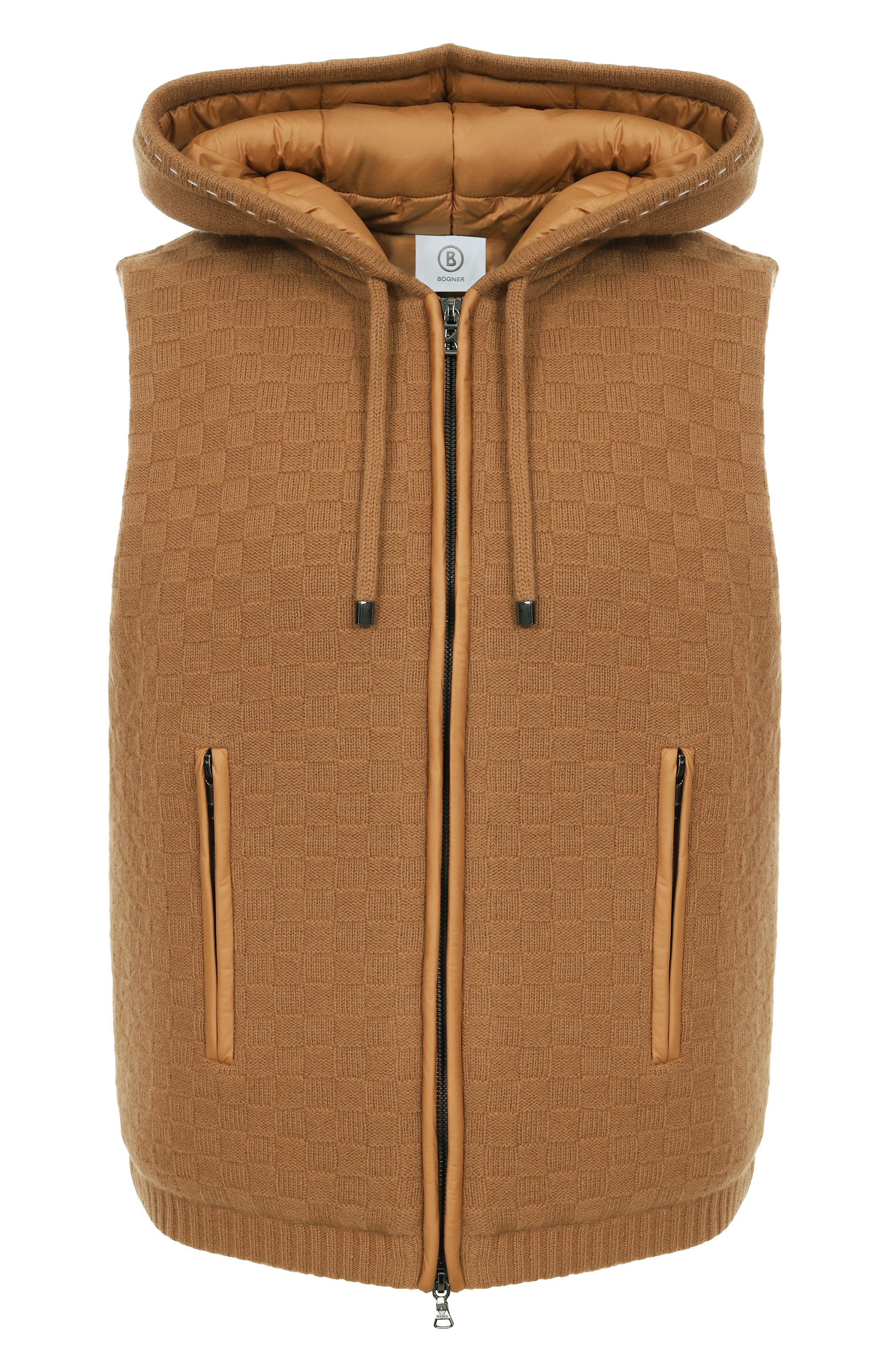 Шерстяной жилет BOGNER коричневого цвета по цене 72300 руб., арт. 36916090, фото 1 Шерстяной жилет BOGNER, арт. 36916090, фото 1