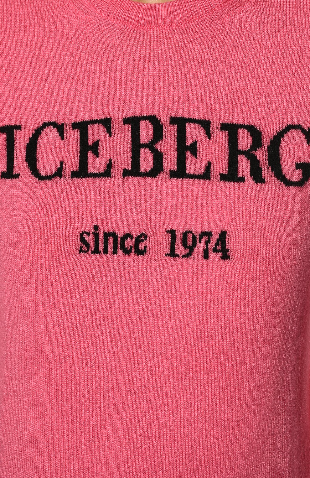 Кашемировый пуловер ICEBERG розового цвета по цене 33150 руб., арт. 19I I2S0/A026/7003/0UTLET AW22-23, фото 5 Кашемировый пуловер ICEBERG, арт. 19I I2S0/A026/7003/0UTLET AW22-23, фото 5