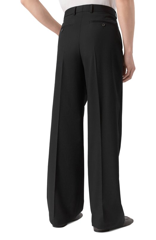 Брюки из хлопка и шерсти Dries Van Noten 020900/3302 Чёрный  020900/3302 Фото 4