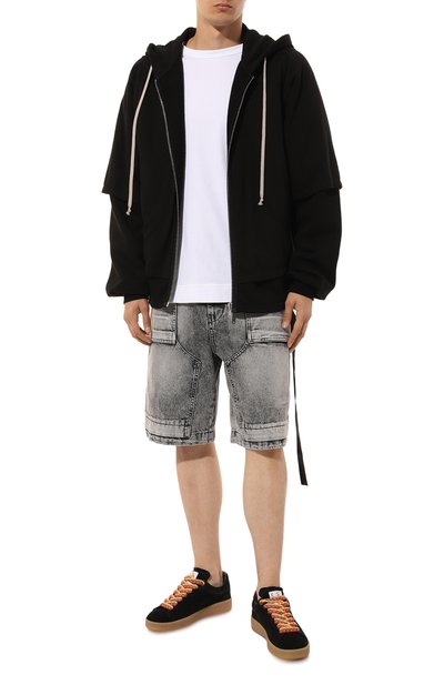 Замшевые кеды curb lite LANVIN, арт. FM-SKDK0B-VESU-A23, фото 2