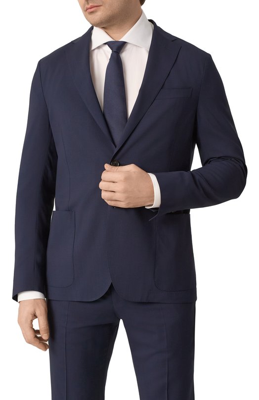 Шерстяной костюм Corneliani 25X007-2518425_SET Синий  25X007-2518425_SET Фото 3