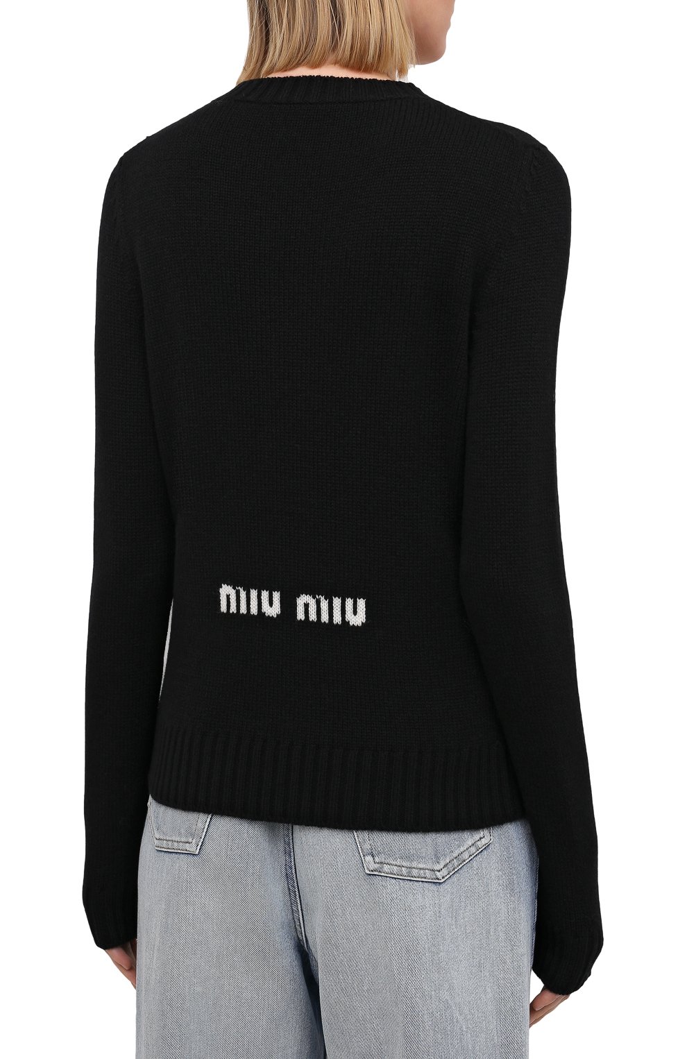 Шерстяной свитер MIU MIU, арт. MML453-1H3S-F0002, фото 4