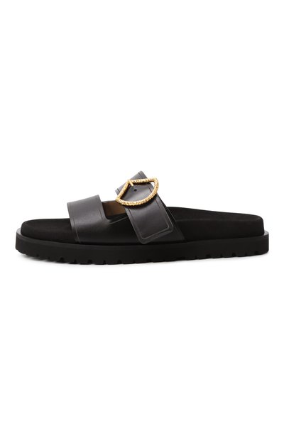 Кожаные шлепанцы sr sea scale SERGIO ROSSI, арт. B11510/MMVT06, фото 4