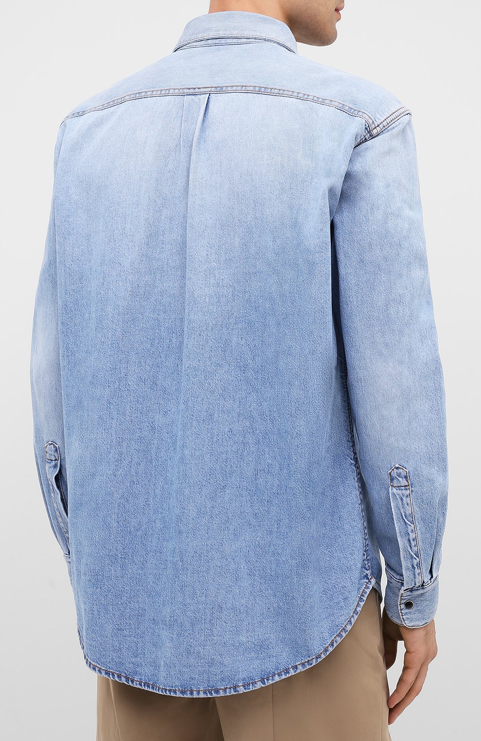 Джинсовая рубашка PALM ANGELS, арт. PMYD008E20DEN0014010, фото 4