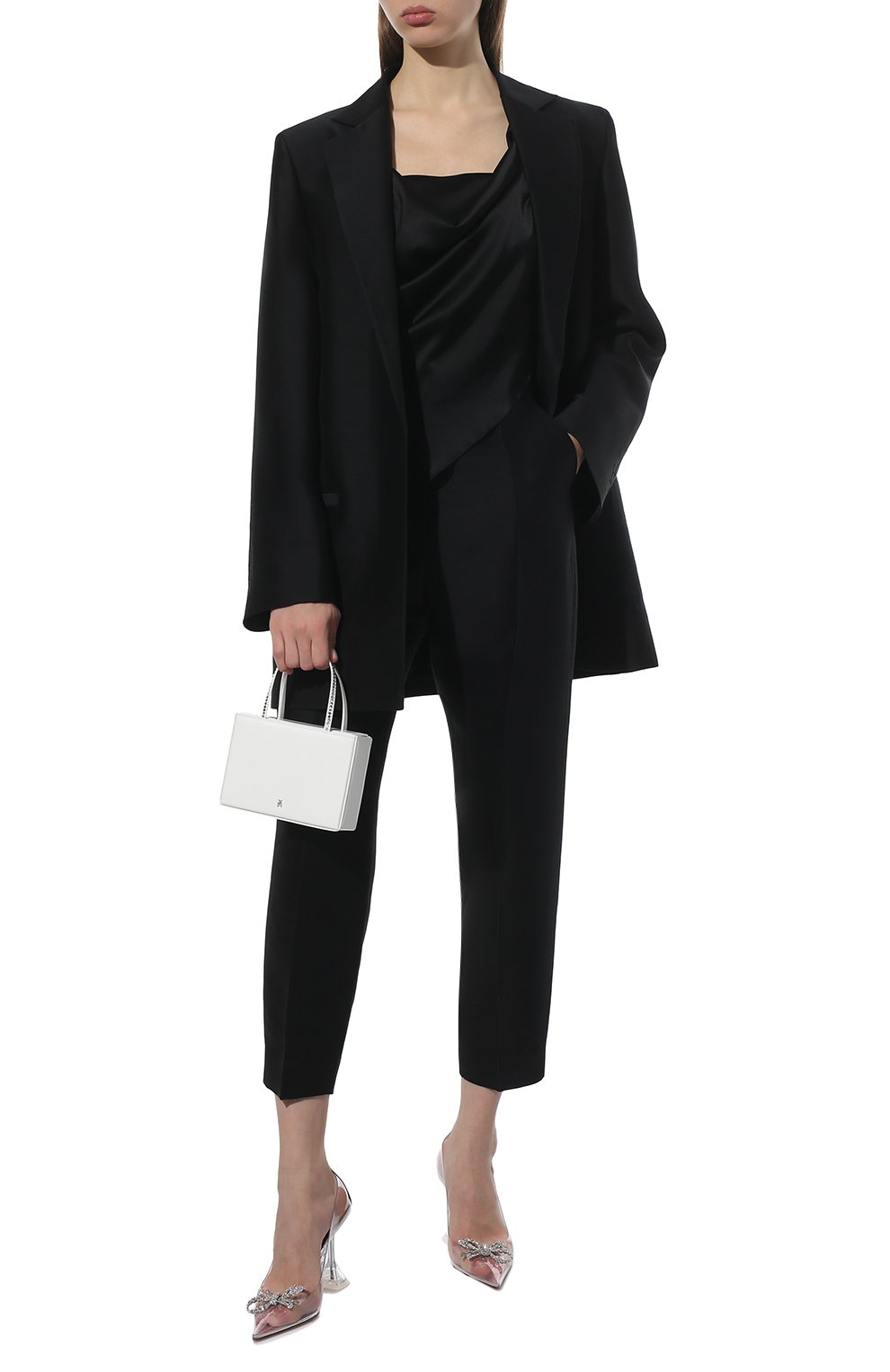 Комбинированные туфли rosie glass AMINA MUADDI, арт. R0SIE GLASS PUMP/PVC/TRANSPARENT, фото 2