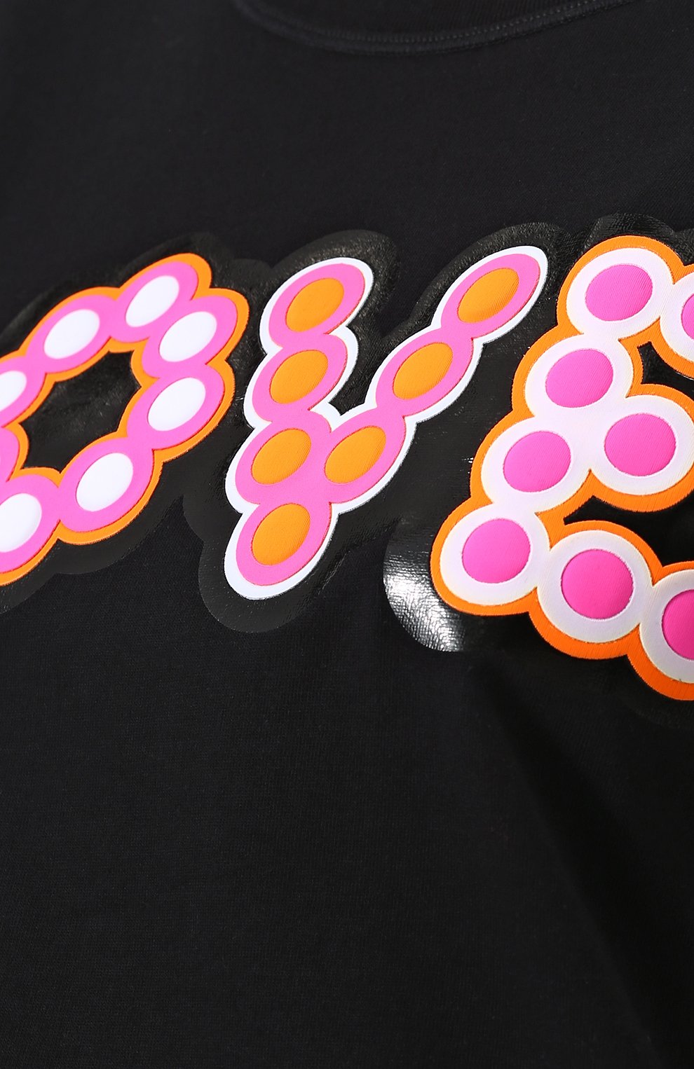 Хлопковая футболка с контрастной надписью FENDI, арт. FAF047 A1I7, фото 5