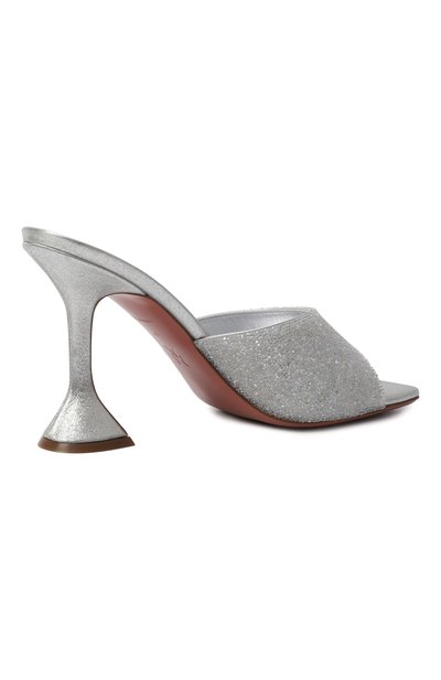 Текстильные мюли lupita 95 AMINA MUADDI, арт. LUPITA CRYSTAL DUST SLIPPER/SATIN, фото 5