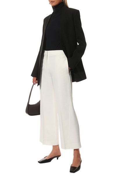 Брюки из вискозы JIL SANDER белого цвета по цене 89950 руб., арт. JSPU302900-WU390000, фото 2 Брюки из вискозы JIL SANDER, арт. JSPU302900-WU390000, фото 2