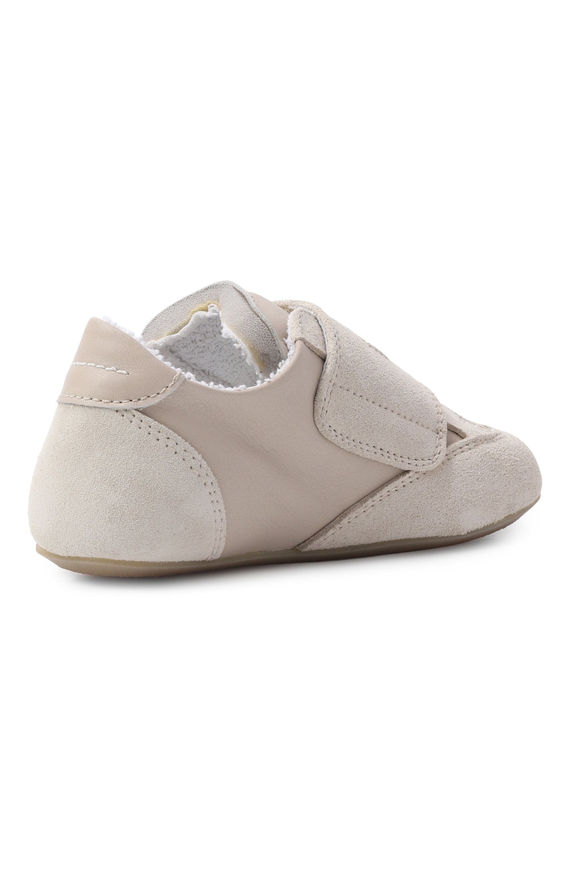 Кожаные кеды MM6 светло-бежевого цвета по цене 26150 руб., арт. 82408/VAR2_001, фото 3 Кожаные кеды MM6, арт. 82408/VAR2_001, фото 3