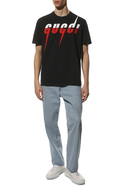 Хлопковая футболка  GUCCI, арт. 565806/XJAZY, фото 2