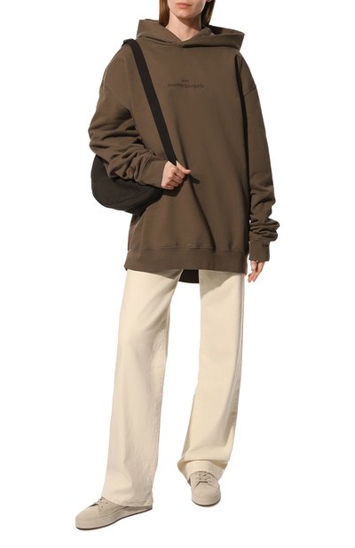 Хлопковое худи MAISON MARGIELA хаки цвета по цене 82100 руб., арт. S50GU0197/S25520, фото 2 Хлопковое худи MAISON MARGIELA, арт. S50GU0197/S25520, фото 2