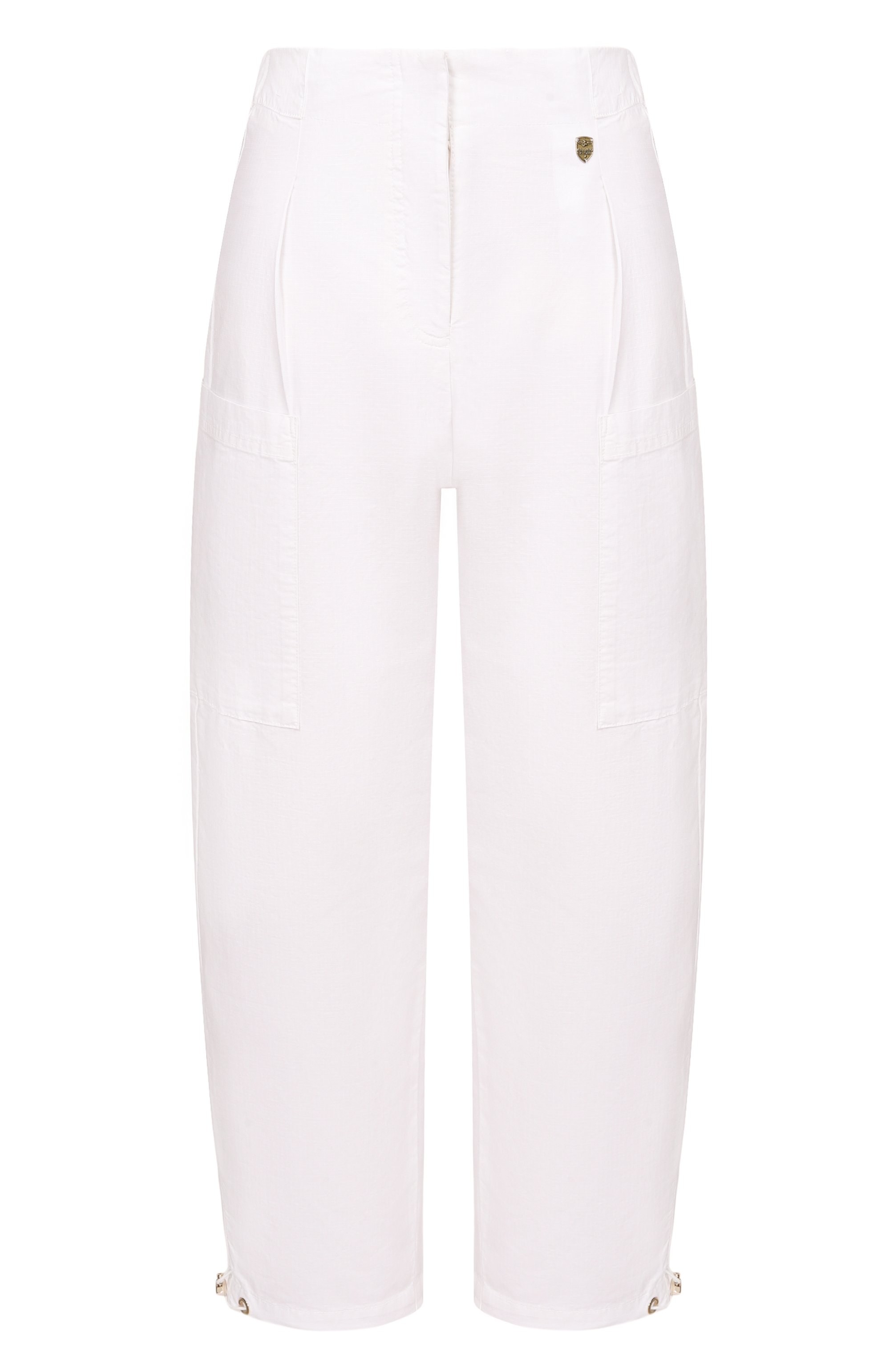 Хлопковые брюки AERONAUTICA MILITARE белого цвета по цене 26250 руб., арт. PA1695DCT04280, фото 1 Хлопковые брюки AERONAUTICA MILITARE, арт. PA1695DCT04280, фото 1