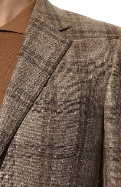 Пиджак из шерсти и шелка ZEGNA, арт. 348091/122520, фото 5