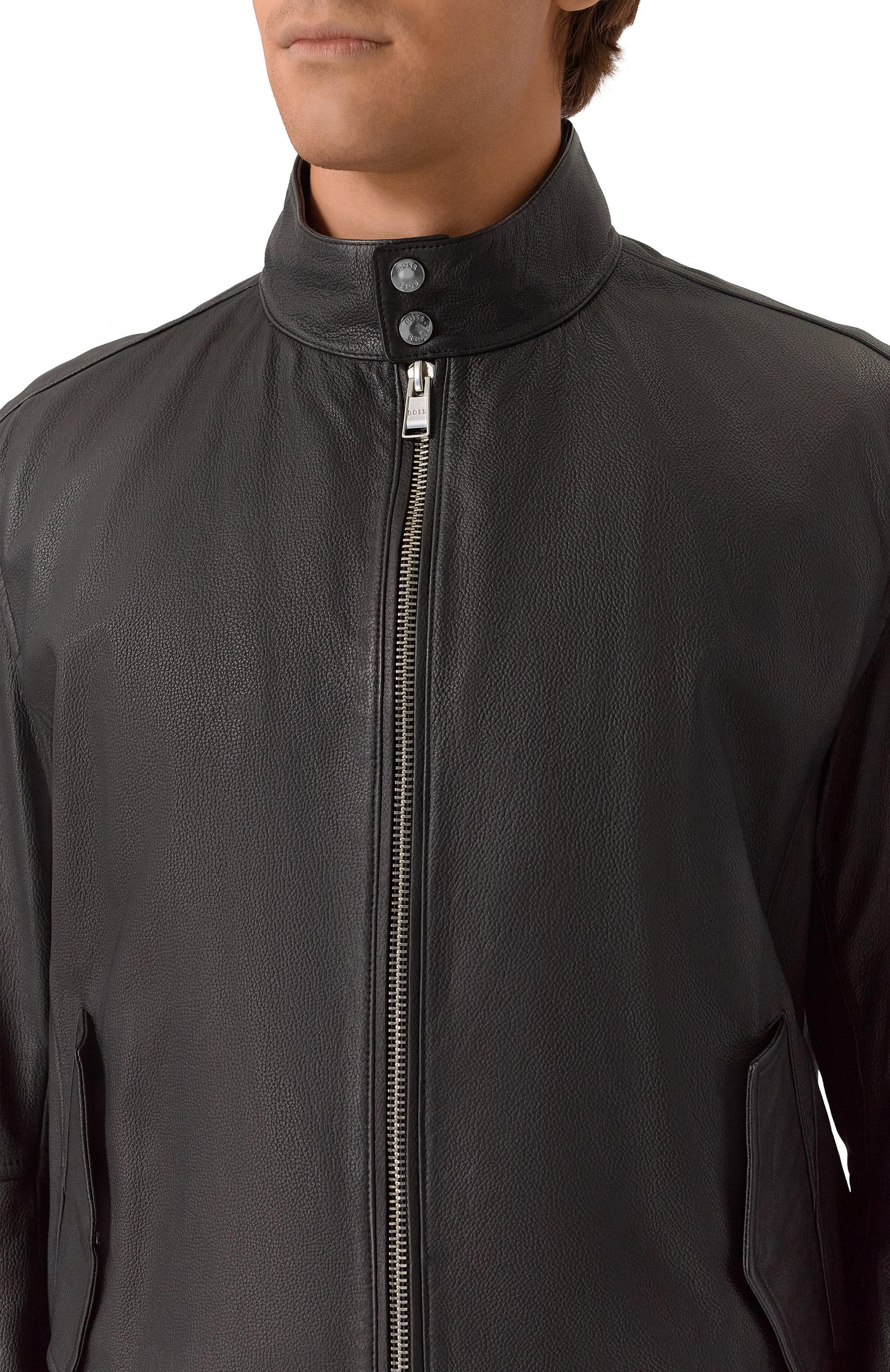 Кожаный бомбер BOSS, арт. 50543899, фото 5