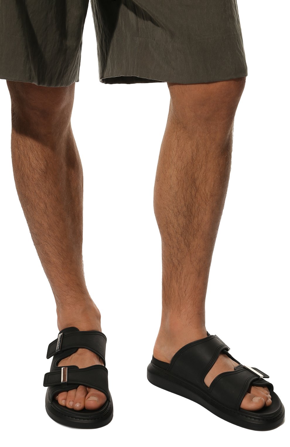 Резиновые шлепанцы ALEXANDER MCQUEEN, арт. 663563/W4Q51, фото 3