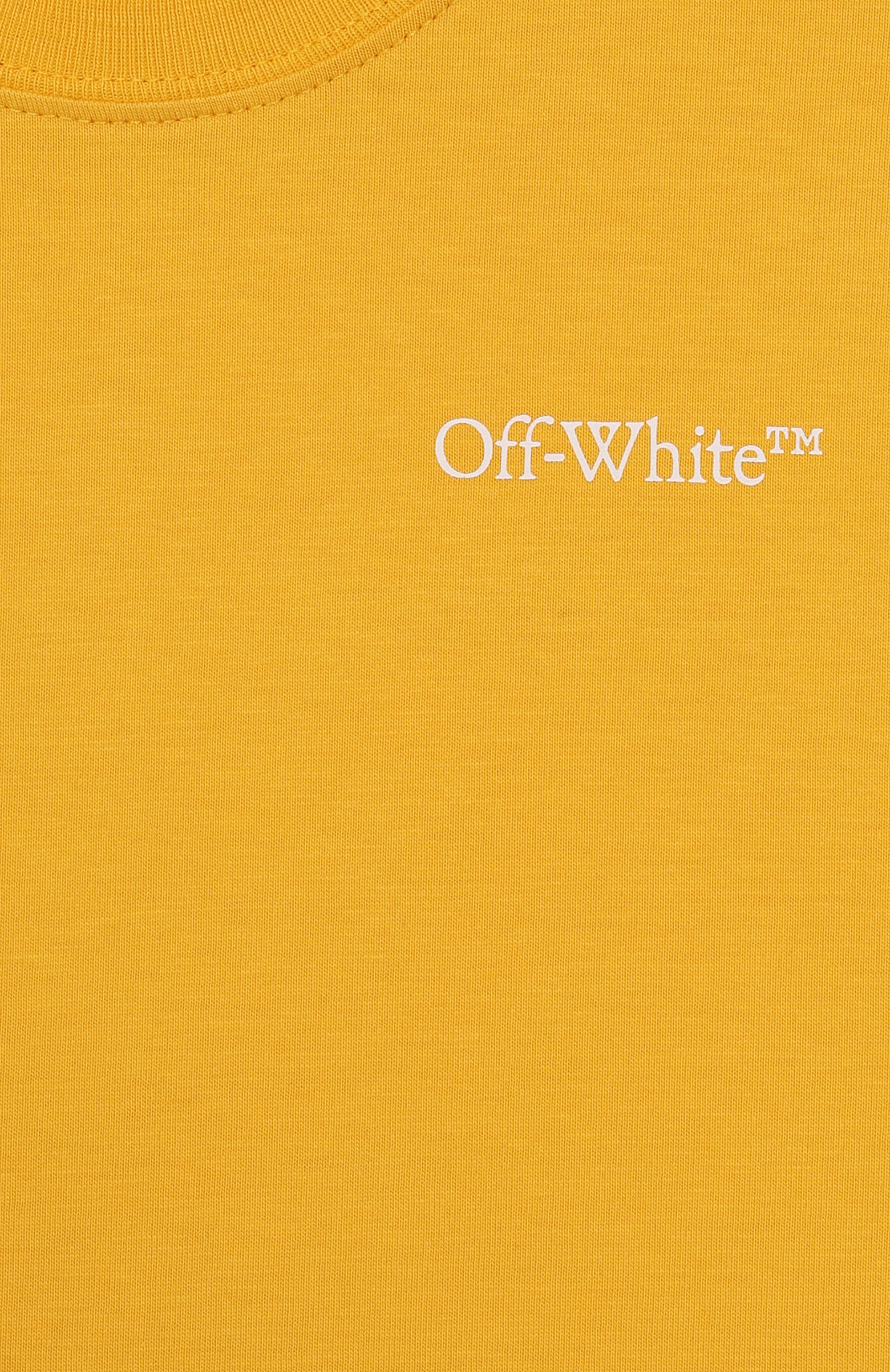 Хлопковая футболка OFF-WHITE, арт. 0BAA002F23JER011, фото 3