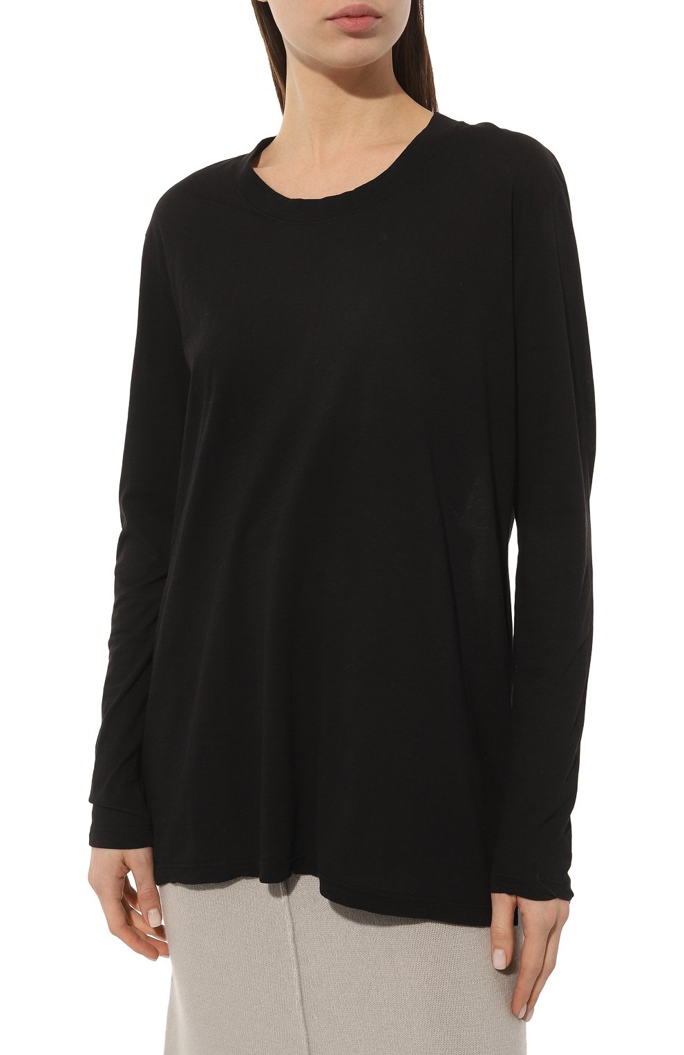 Хлопковый лонгслив JAMES PERSE черного цвета по цене 27100 руб., арт. WKJ3637/BLK, фото 3 Хлопковый лонгслив JAMES PERSE, арт. WKJ3637/BLK, фото 3
