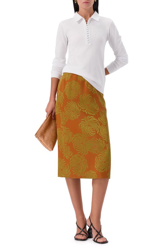 Хлопковое поло Dries Van Noten 011115-2603-001 Белый  011115-2603-001 Фото 2