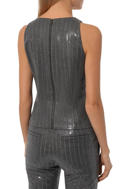 Топ с отделкой пайетками BRUNELLO CUCINELLI, арт. ME208HS702, фото 4