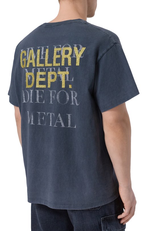 Хлопковая футболка Gallery Dept. LFM-10287 Серый  LFM-10287 Фото 4