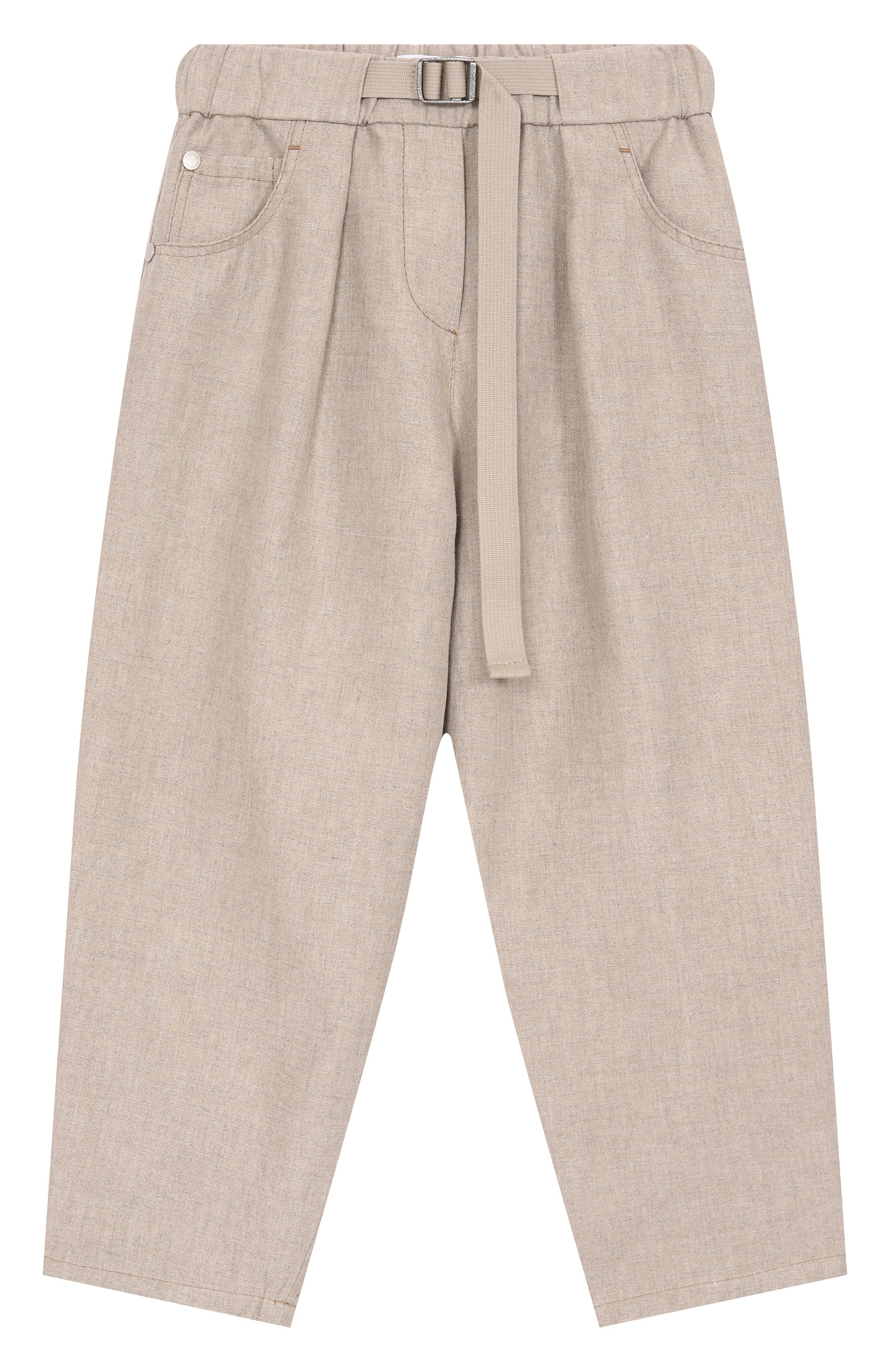 Брюки изо льна и вискозы BRUNELLO CUCINELLI, арт. BL136P235A, фото 1