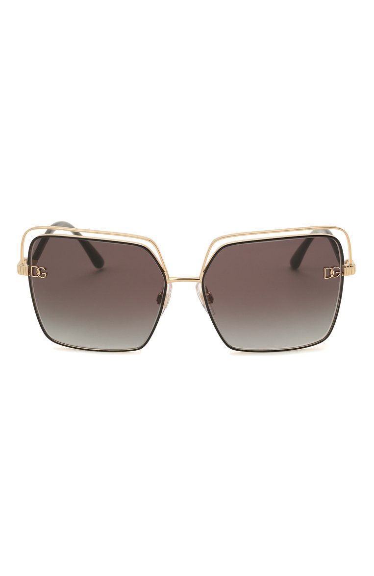 Женские солнцезащитные очки DOLCE & GABBANA черного цвета, арт. 2268-13348G | Фото 3 (Тип очков: С/з; Региональные ограничения белый список (Axapta Mercury): RU, Не проставлено; Нос: Не проставлено; Материал: Металл; Очки форма: Квадратные; Оптика Гендер: оптика-женское)