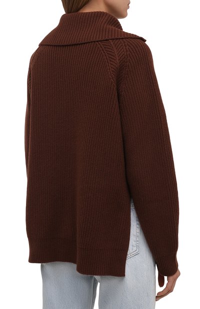 Кашемировый свитер LORO PIANA коричневого цвета по цене 253500 руб., арт. FAL7055, фото 4 Кашемировый свитер LORO PIANA, арт. FAL7055, фото 4