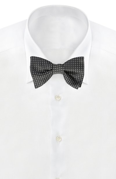 Шелковый галстук-бабочка с узором LANVIN, арт. 2326/B0W TIE, фото 2