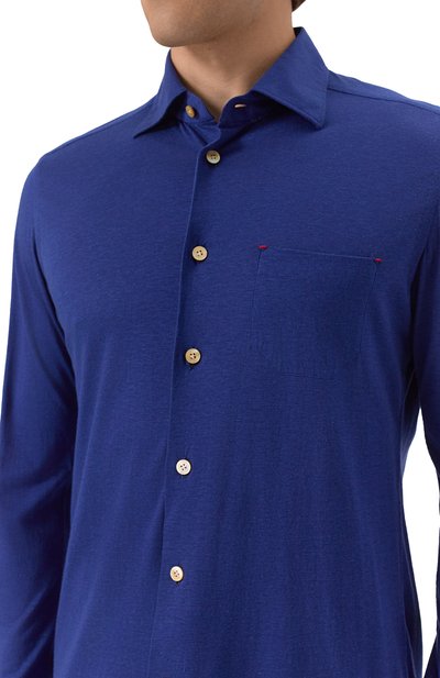 Рубашка из лиоцелла и хлопка KITON, арт. UMCNERH0924202, фото 5