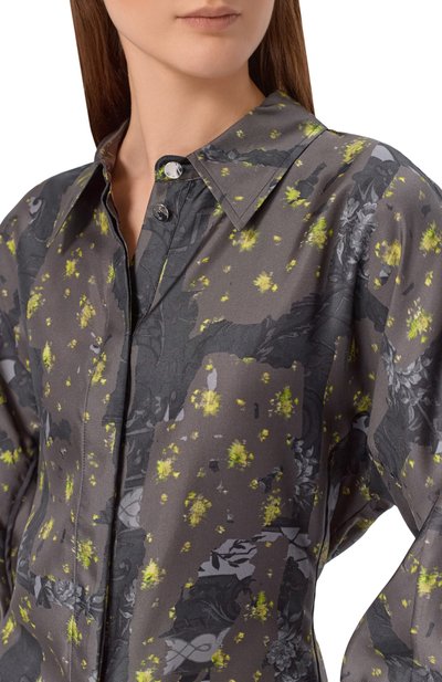 Шелковая рубашка GANNI, арт. A1040265, фото 5