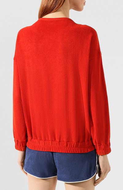 Хлопковый пуловер PHILOSOPHY DI LORENZO SERAFINI красного цвета по цене 28800 руб., арт. A1705/749, фото 4 Хлопковый пуловер PHILOSOPHY DI LORENZO SERAFINI, арт. A1705/749, фото 4