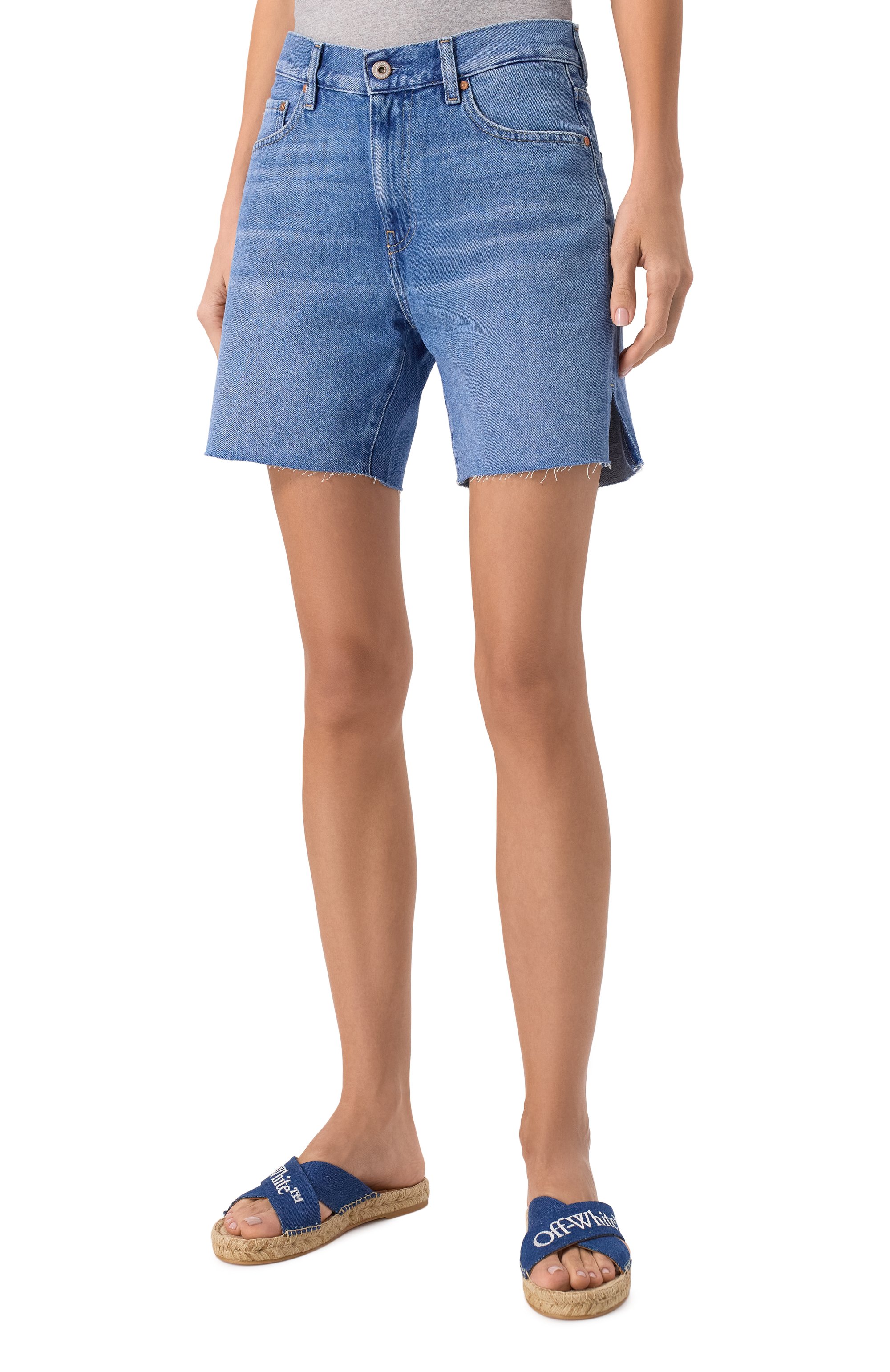 Джинсовые шорты AG ADRIANO GOLDSCHMIED, арт. W0142-119, фото 3