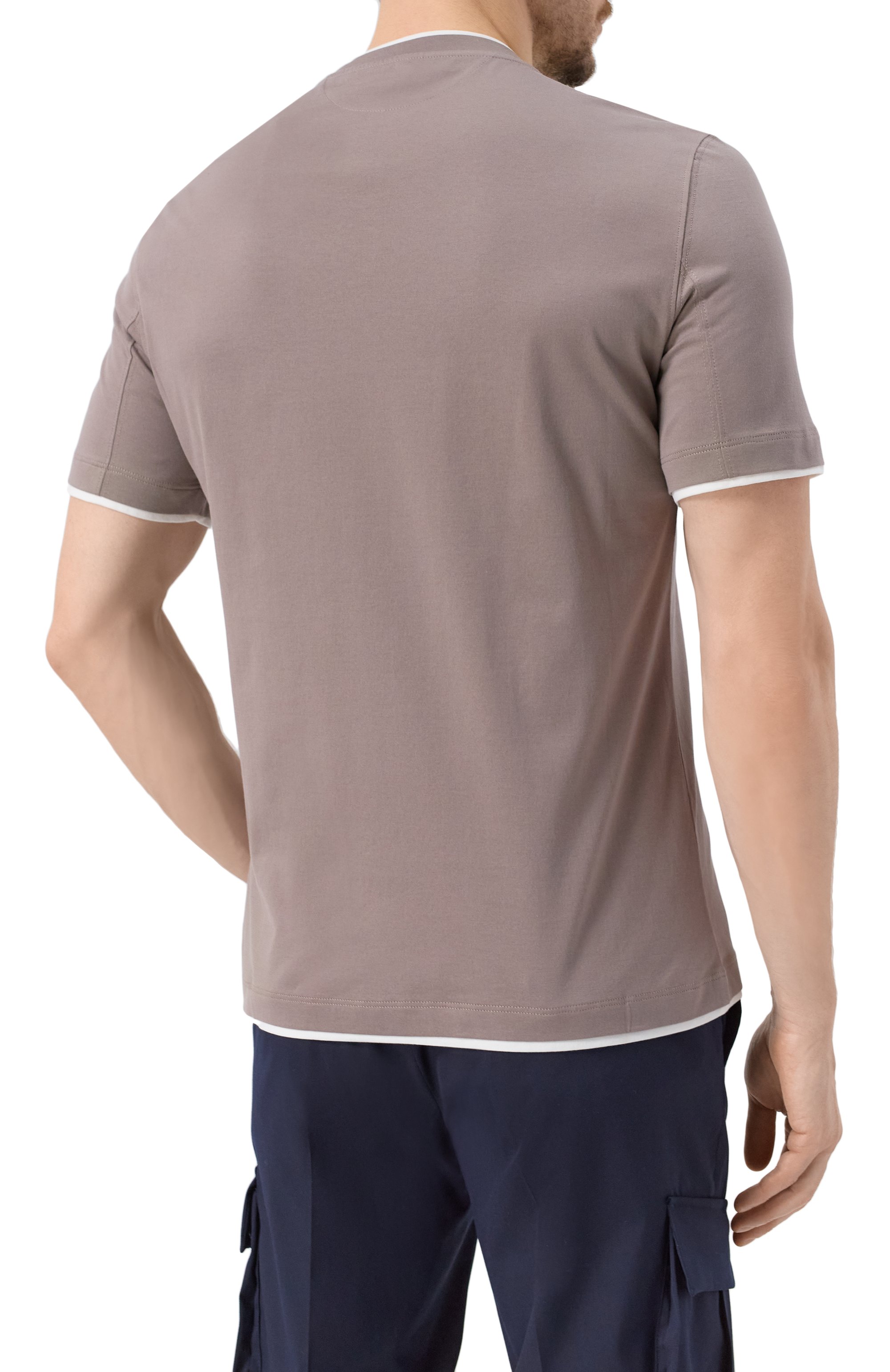 Хлопковая футболка BRUNELLO CUCINELLI, арт. M0B137427, фото 4