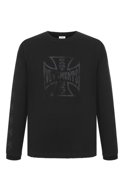 Мужская хлопковый лонгслив VETEMENTS, арт. MH27LS212B