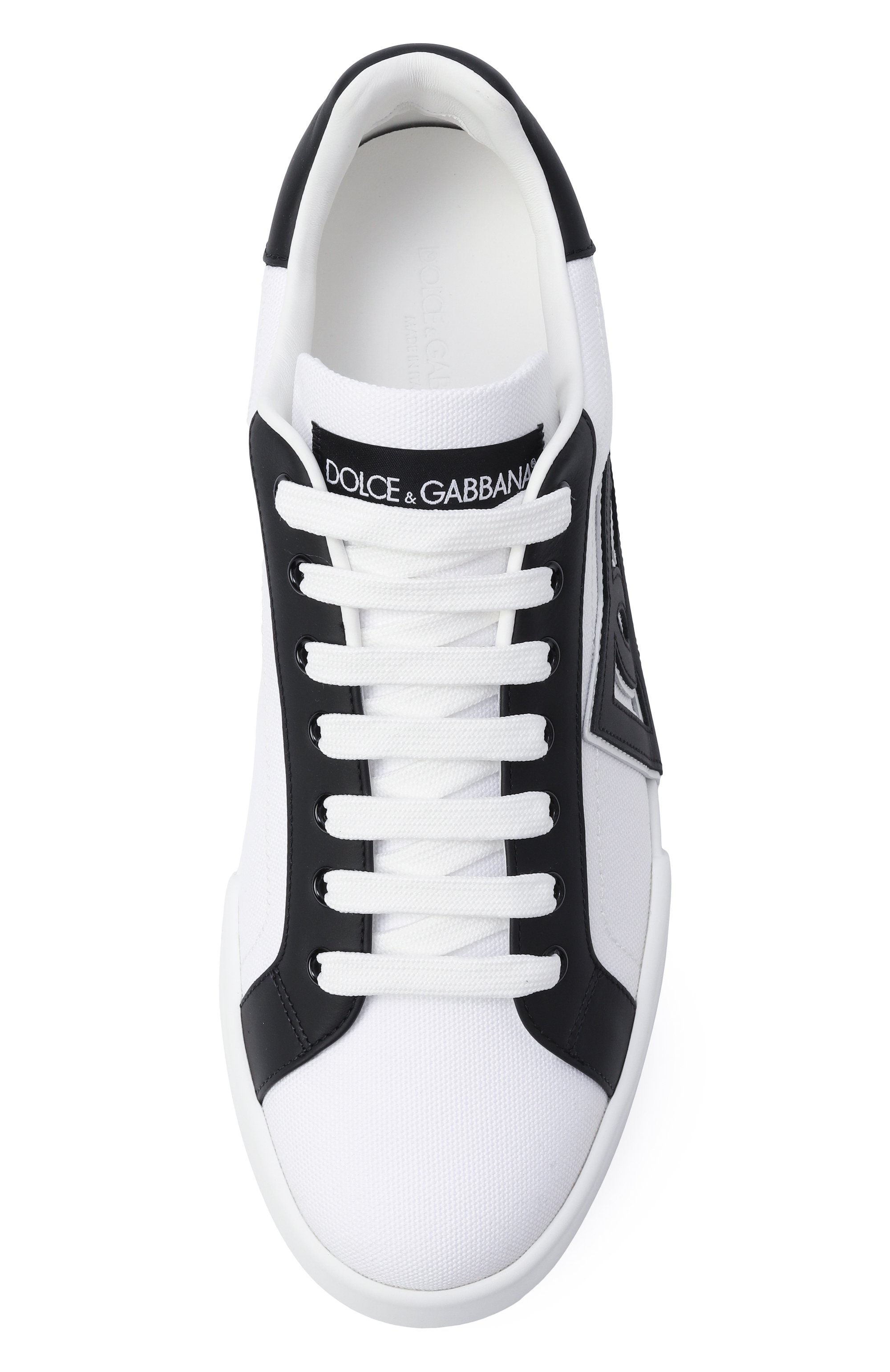 Комбинированные кеды portofino light strobel DOLCE & GABBANA белого цвета по цене 65350 руб., арт. CS2343/AE629, фото 6 Комбинированные кеды portofino light strobel DOLCE & GABBANA, арт. CS2343/AE629, фото 6