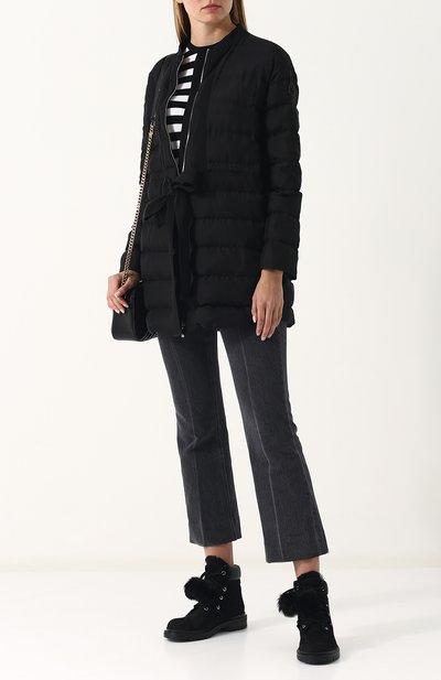 Удлиненный стеганый пуховик на молнии MONCLER, арт. D1-193-49301-85-60167, фото 2