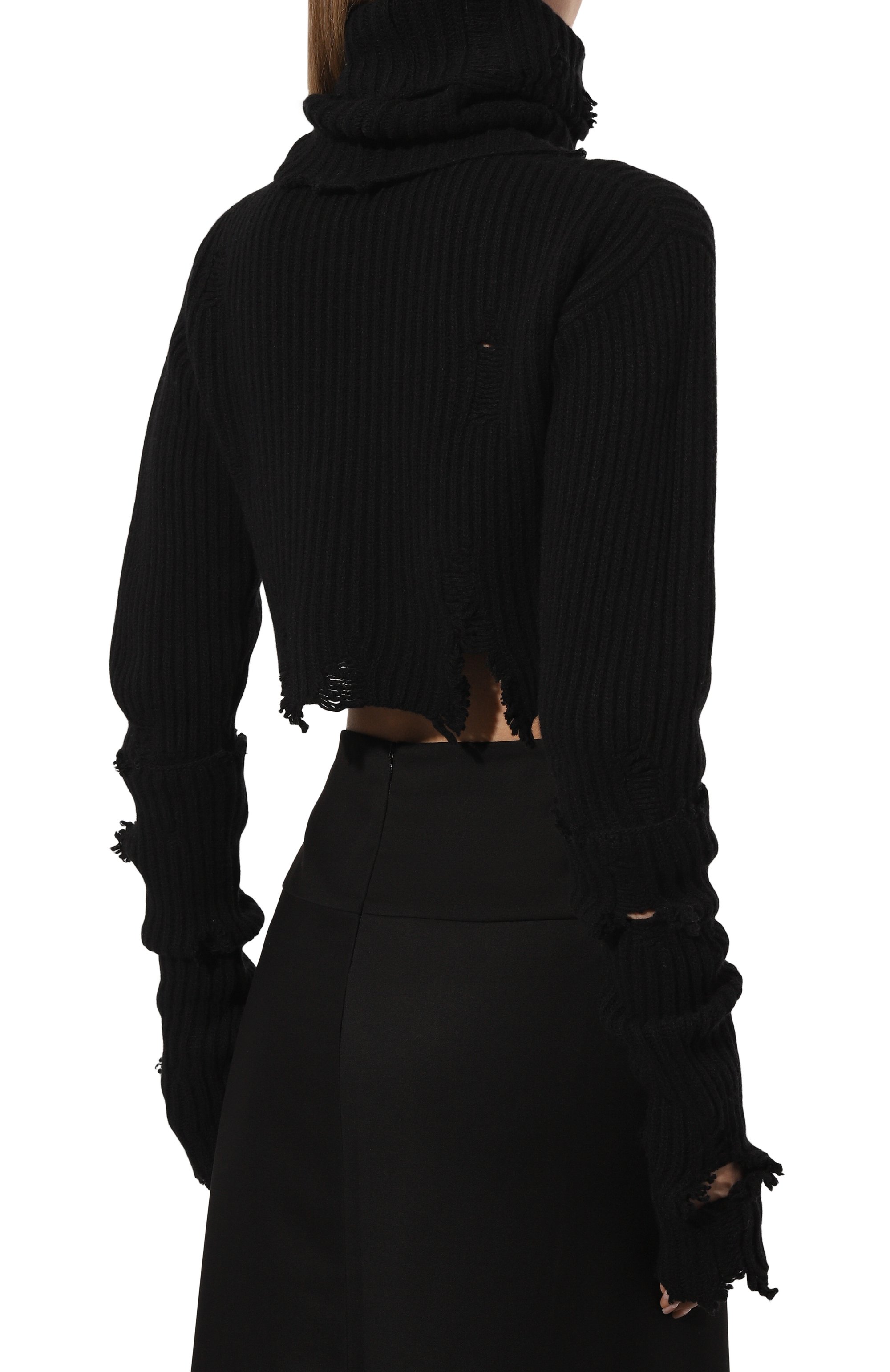 Шерстяной свитер ANN DEMEULEMEESTER, арт. 2402-W-KN34-KN048-099, фото 4