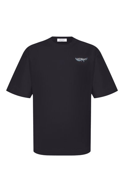 Мужская хлопковая футболка OFF-WHITE, арт. 0MAA120S26JER00E